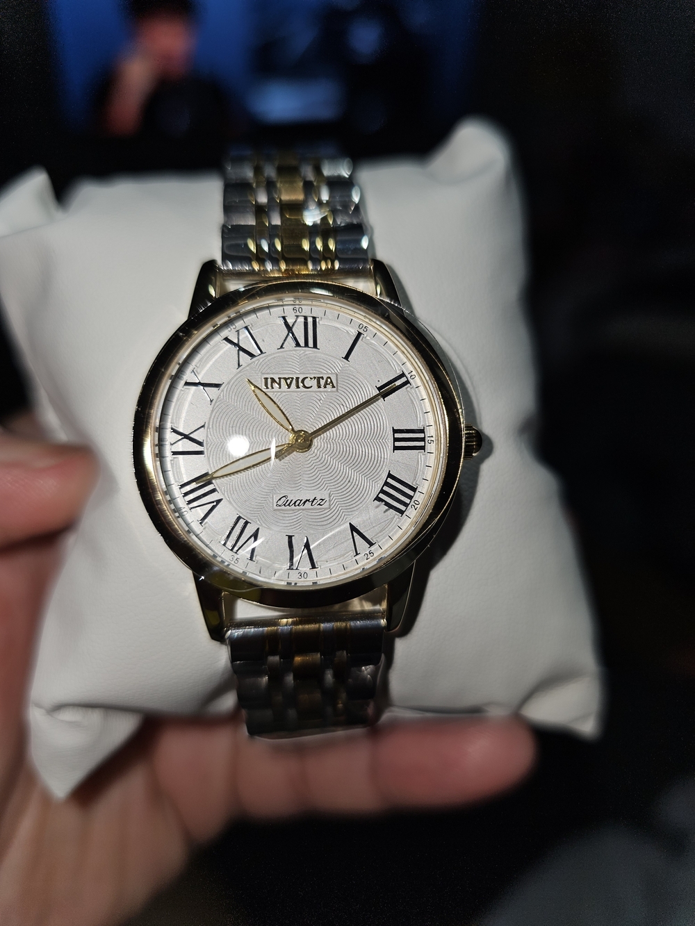 Invicta Two-Tone Gold and Silver Men’s Dress Watch with White Dial - Picture 2 of 2